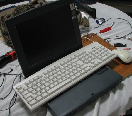 teclado e notebook