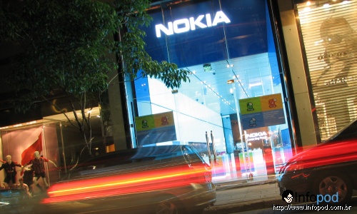 Nova loja da Nokia, na rua Oscar Freire, SP