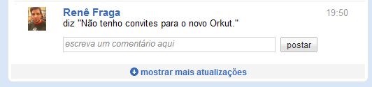 teste o novo orkut 5- mais atualizacoes