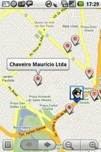 GPS android chaveiro