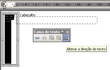 Rotacionar o texto da caixa de texto