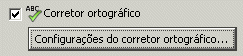 Opções do Corretor