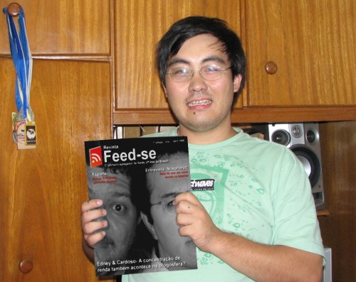 Eu com a minha revista