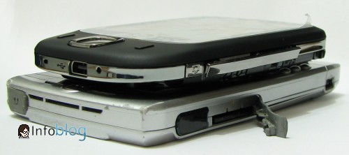 HTC Touch e o Moto Q - diferenças nas tampas