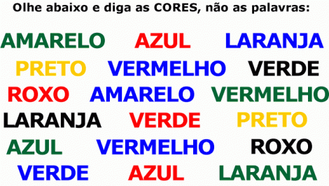 Teste de cores