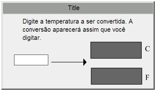 Exemplo 3 de conversor de temperaturas